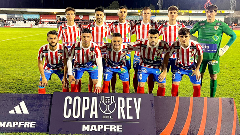 Once inicial de la UD Barbastro ante el RCD Espanyol de Barcelona