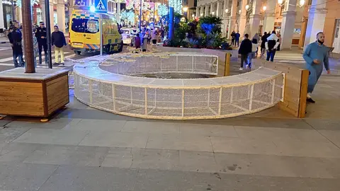 Adorno ca&iacute;do en la Gran V&iacute;a