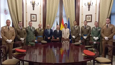 Recepci&oacute;n de los nuevos coroneles que asumir&aacute;n responsabilidades en la Comandancia General de Ceuta (COMGECEU