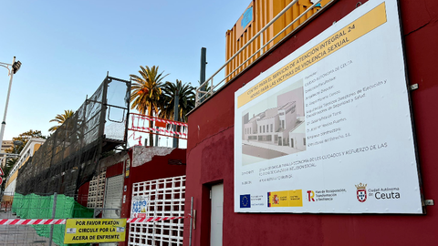 Obras del centro para v&iacute;ctimas de la violencia sexual en los bajos del Centro Asesor de la Mujer / Archivo