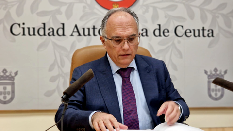 Alberto Gait&aacute;n, portavoz accidental del Gobierno, durante su comparecencia de este martes / Laura Ortiz
