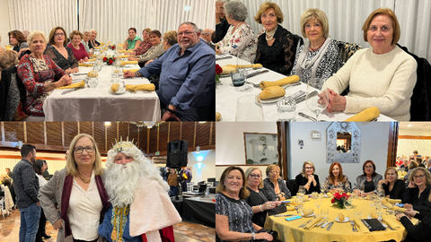 Los mayores disfrutan de la cena organizada con motivo de las Fiestas Navide&ntilde;as / Daniel Hern&aacute;ndez