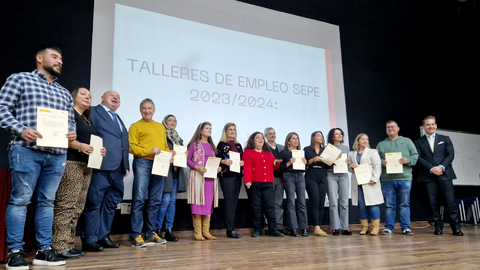 Los alumnos de los talleres de empleo han recibido este jueves sus certificados de profesionalidad