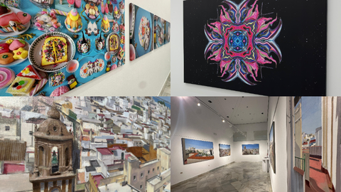Las dos exposiciones han sido inauguradas este viernes en el Revell&iacute;n / Mohammed Ettouileb