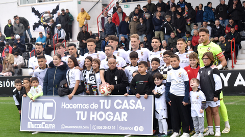 Once inicial de la AD Ceuta FC ante el Castilla 