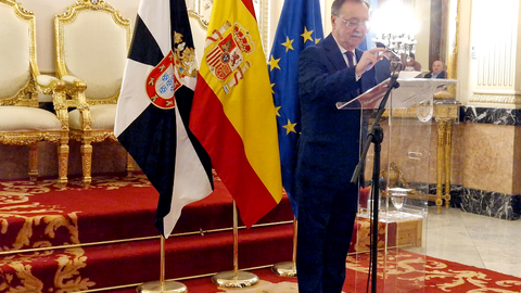 El presidente de la Ciudad ha comparecido este lunes para hacer balance de 2024 / Laura Ortiz
