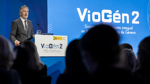 El ministro del Interior durante la presentaci&oacute;n de VioG&eacute;n 2 / Ministerio del Interior