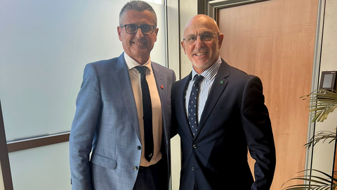 Antonio Garc&iacute;a Gaona junto a Luis de la Fuente 
