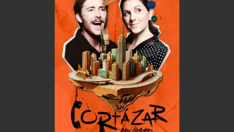 Cartel obra de teatro 'Cort&aacute;zar en juego', pr&oacute;ximamente en el Teatro Revell&iacute;n
