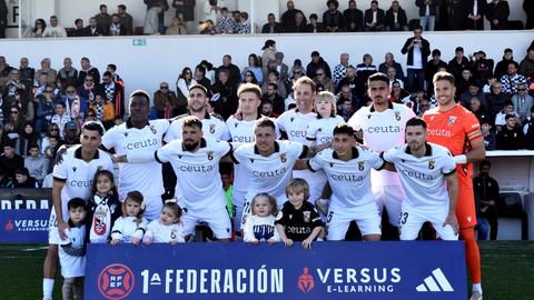 Once inicial de la AD Ceuta FC frente al Algeciras CF