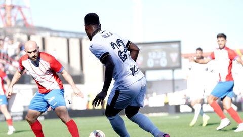 Kon&eacute;, autor del 1-0 ante el Algeciras CF / Foto: AD Ceuta FC - Zaki