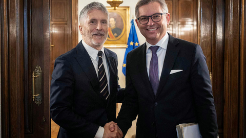 El ministerio del Interior junto al comisario europeo de Interior / Ministerio del Interior