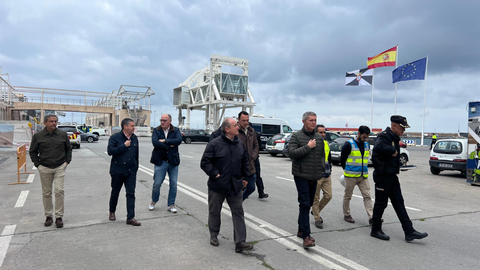 Visita instalaciones de seguridad en la futura Estaci&oacute;n Mar&iacute;tima / Cedida