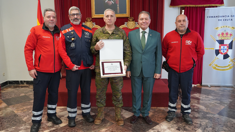 Despedida COMCE a Marcos Llago, Comandante General de Ceuta / Cedida