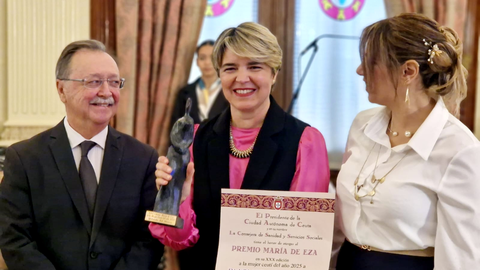 Yolanda Bel, galardonada con el Premio Mar&iacute;a de Eza 2025 / Laura Ortiz