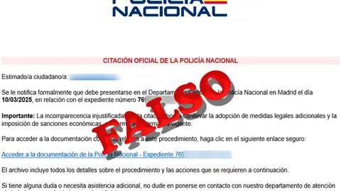 CITACI&Oacute;N FALSA