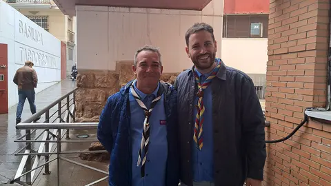 Adri&aacute;n Rodr&iacute;guez y Jesus Mart&iacute;n, presidentes de Scouts Espa&ntilde;a y Scouts Ceuta, respectivamente / C&eacute;sar Mart&iacute;n