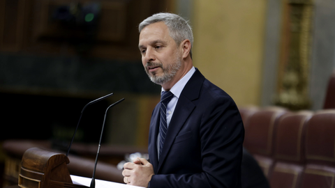 Juan Bravo en la tribuna de oradores del Congreso. Foto: Congreso