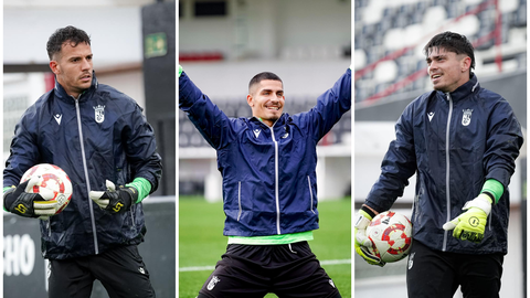 Pedro L&oacute;pez, Guille Vallejo y Pery, los tres porteros de la AD Ceuta FC