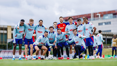 Entrenamiento de la Selecci&oacute;n Espa&ntilde;ola previo al duelo ante Pa&iacute;ses Bajos. Foto: Se F&uacute;tbol