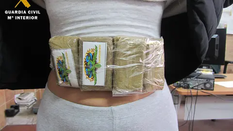 Droga aprehendida por la Guardia Civil