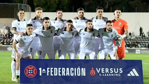 Once inicial de la AD Ceuta FC en el triunfo ante el Intercity