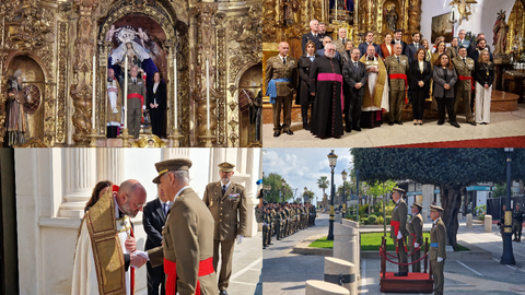 Entrega del Aleo a la Virgen de &Aacute;frica