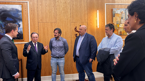 El presidente de la Ciudad durante su reuni&oacute;n con los empresarios / Ciudad Aut&oacute;noma de Ceuta