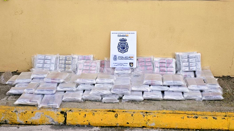 Hachis intervenido en el Puerto durante este viernes / Polic&iacute;a Nacional