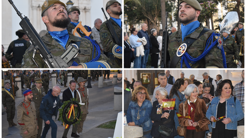 El arriado de Bandera con la presencia de Luis de la Fuente, en im&aacute;genes