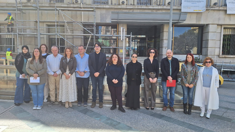 Minuto de silencio en Delegaci&oacute;n del Gobierno / Cedida