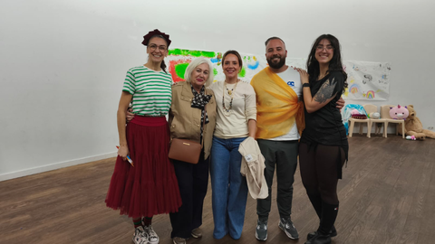 Pilar Orozco visita los talleres infantiles del Proyecto Arte / Cedida
