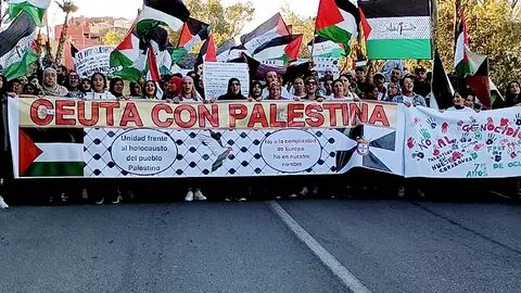 Manifestaci&oacute;n Ceuta con Palestina/ Archivo