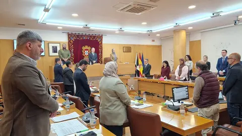  Minuto de silencio, pleno asamblea, fallecimiento papa Francisco / L. Ortiz 