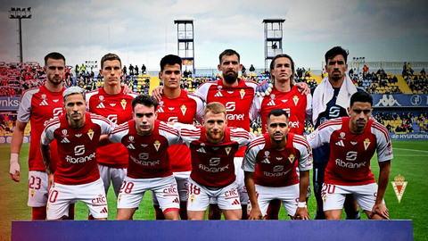 Once del Real Murcia en Santo Domingo. Foto: Real Murcia