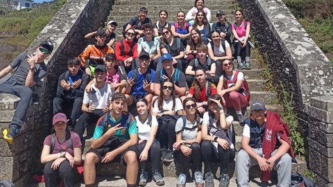 Los alumnos del Siete Colinas en el Camino de Santiago
