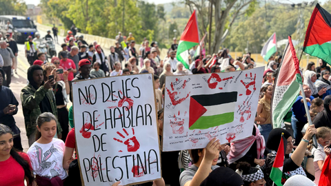 Manifestaci&oacute;n Ceuta con Palestina / Alma Palomino