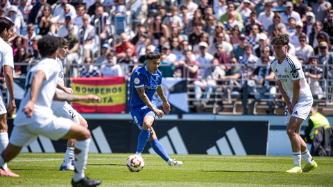 Kuki Zalazar, autor del tanto de la AD Ceuta FC. Foto: AD Ceuta FC / Zaki