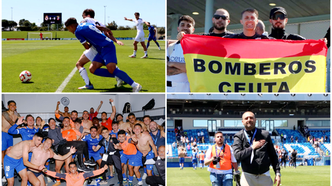 El triunfo de oro del Ceuta ante el Real Madrid Castilla, en im&aacute;genes 