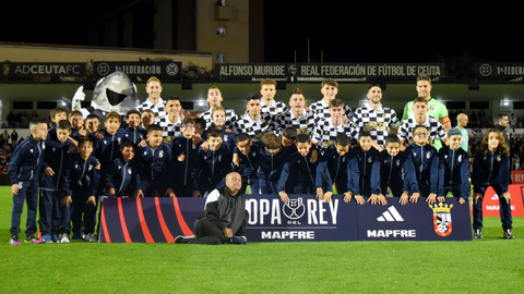 Encuentro de Copa del Rey entre la AD Ceuta FC y el CA Osasuna