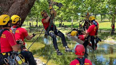 El Equipo de Rescate Vertical en el Rescue Great Day / Cedida