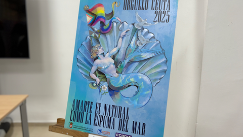 Cartel ganador para representar la campa&ntilde;a del Orgullo Ceuta 2025 / Alma Palomino