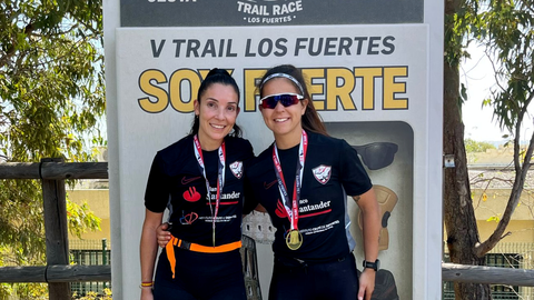 Mar&iacute;a Romero y Elena L&oacute;pez en el &uacute;ltimo Trail Los Fuertes 