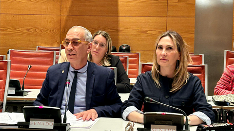 Los senadores por Ceuta, Abdelhakim Abdeselam y Cristina D&iacute;az / PP