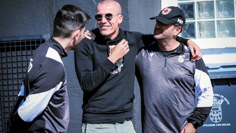 Lolo en el entrenamiento de este jueves 