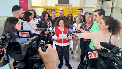 Cristina P&eacute;rez durante su comparecencia de este viernes