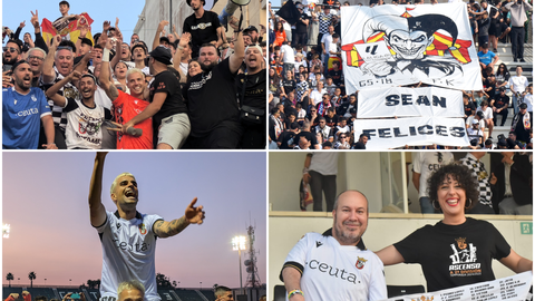 Primera parte de la fiesta del ascenso en el Murube 