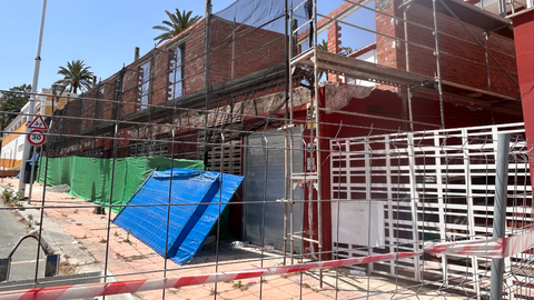 Obras para la construcci&oacute;n del Centro contra la violencia sexual /  Archivo