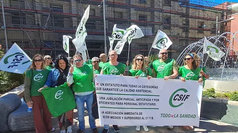 Concentraci&oacute;n de CSIF SANIDAD / C&eacute;sar Mart&iacute;n