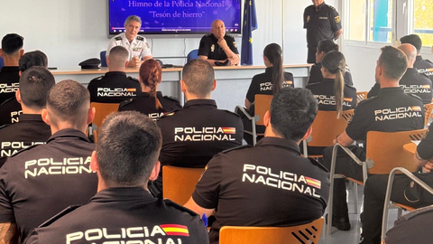Despedida 40 alumnos en pr&aacute;cticas de la Promoci&oacute;n XXXIX de la Polic&iacute;a Nacional / Cedida